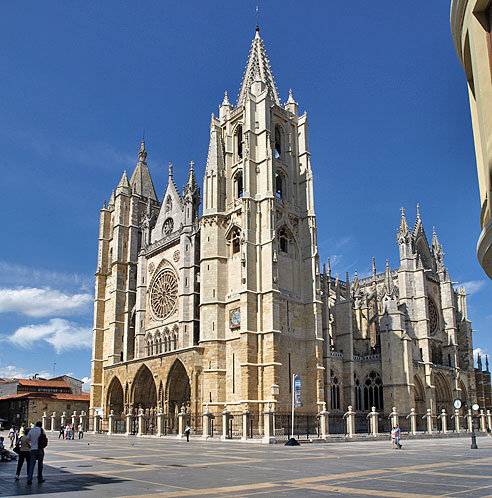 Die gotische Kathedrale von Leon