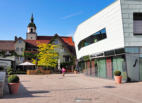 Historische und Moderne Mitte in Weilheim