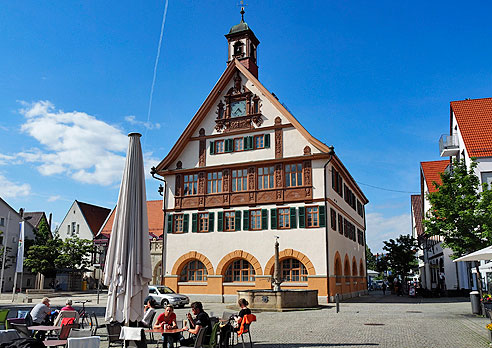 Stadtmitte und Rathaus in Metzingen