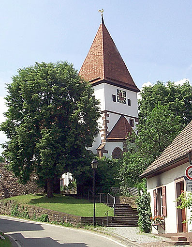 Würmtalradweg: Hausener Wehrkirche