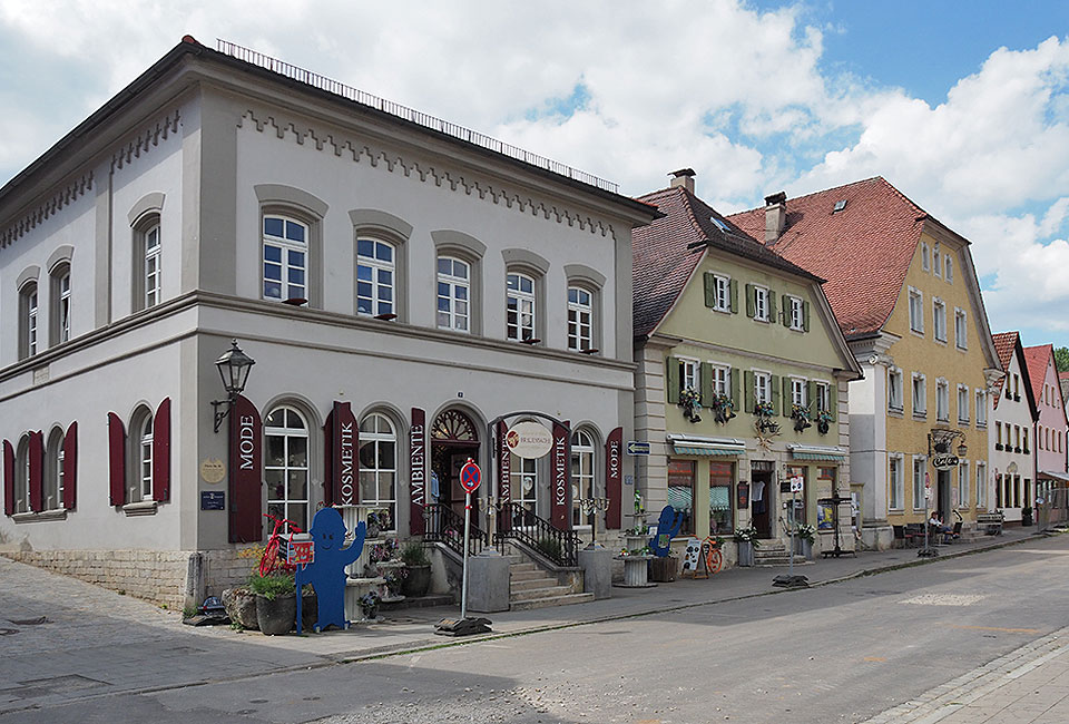 Lebendige Altstadt in Pappenheim