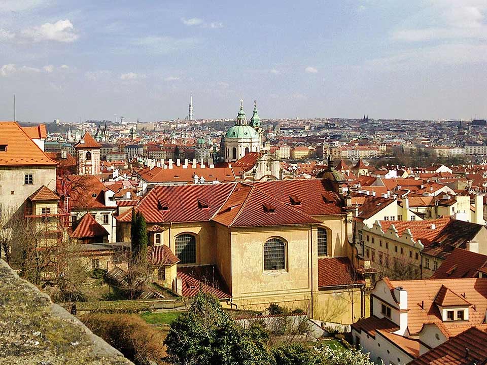 Blick vom Hradschin auf Prag