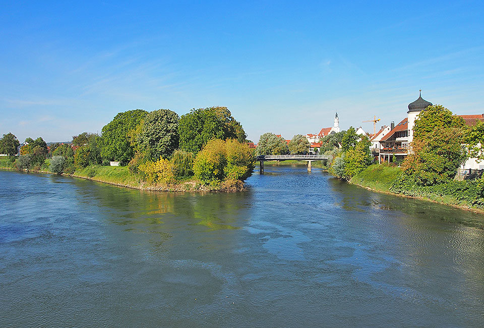 Zusammenfluss von Wörnitz und Donau