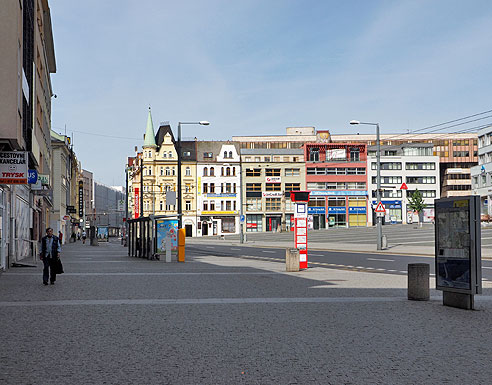 Usti nab Labem - Moderne Innenstadt