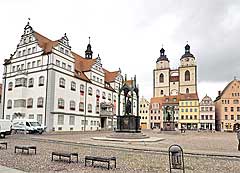Marktplatz in Wittenberg