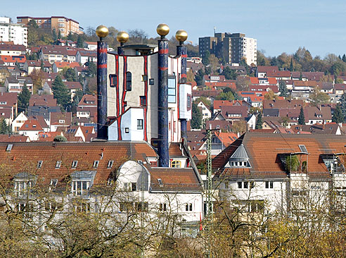 Hundertwassers Regenturm in Plochingen