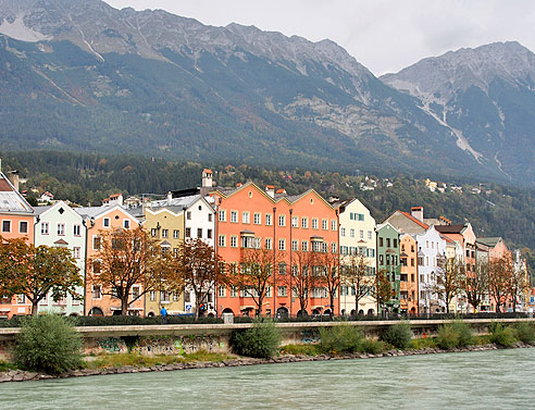 Häuser am Stadtrand von Innsbruck
