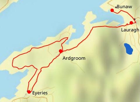 Karte Rundtour Ardgroom