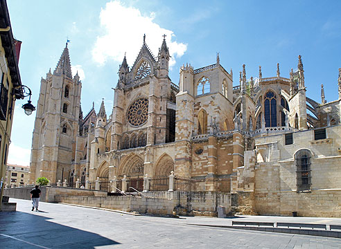 Die gotische Kathedrale von Leon