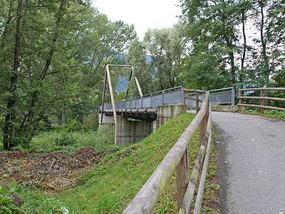 Holzbrücke bei Fontotoce