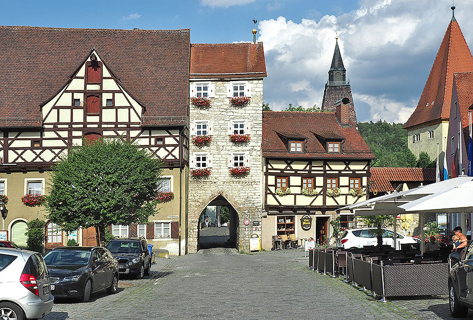 Schöne Altstadt in Berching