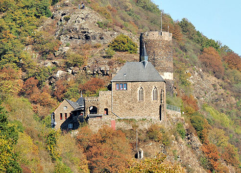 Blick auf Burg Bischofstein