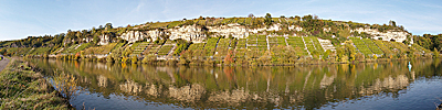 Panorama bein Poppenweiler am Neckar