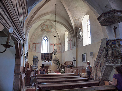 Kirchenschiff in Zodel