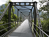 Radlerbrücke über die Rhone