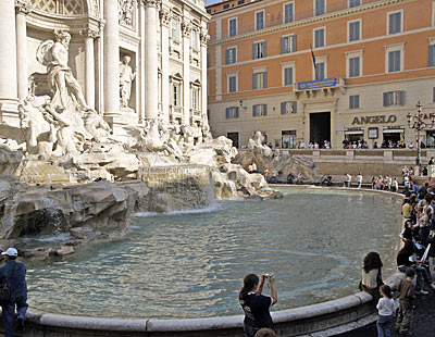 Der Brunnen Fontana di Trevi