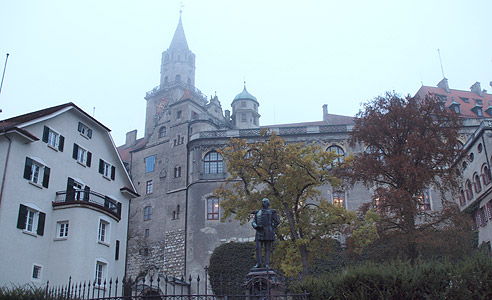 Schloss Sigmaringen im Nebel