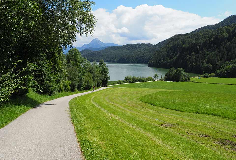 Radrundtour um Füssen an Lech und Vils zum Weißensee