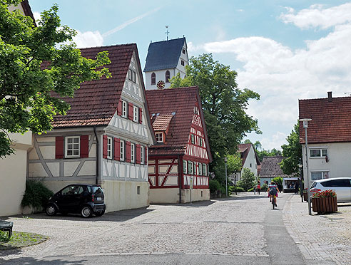 Historische Ortsmitte in Frickenhausen