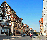 Blick vom Kirchplatz in Rothenburg