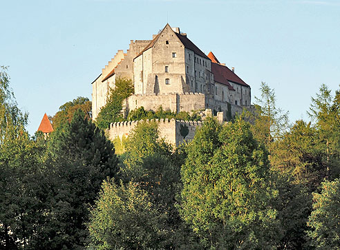Blick auf die Hauptburg Burghausen