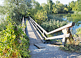 Holzbrücke vor Suben