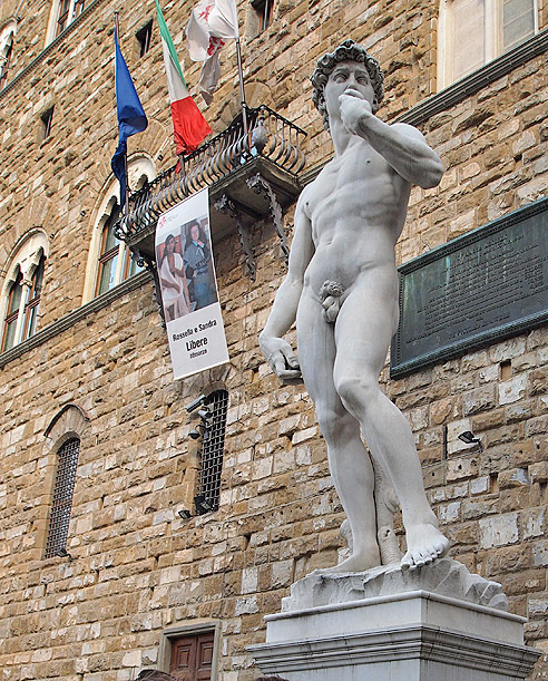 Der bekannte David von Michelangelo