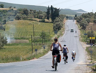 Radfahren in der Türkei: Olivenblüten