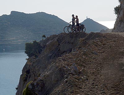 Radfahren in der Türkei: Leuchtturm bei Knidos