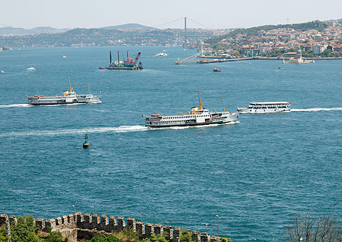 Gigantische Aussicht auf den Bosporus und das Goldene Horn