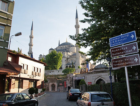 Blick auf Blaue Moschee