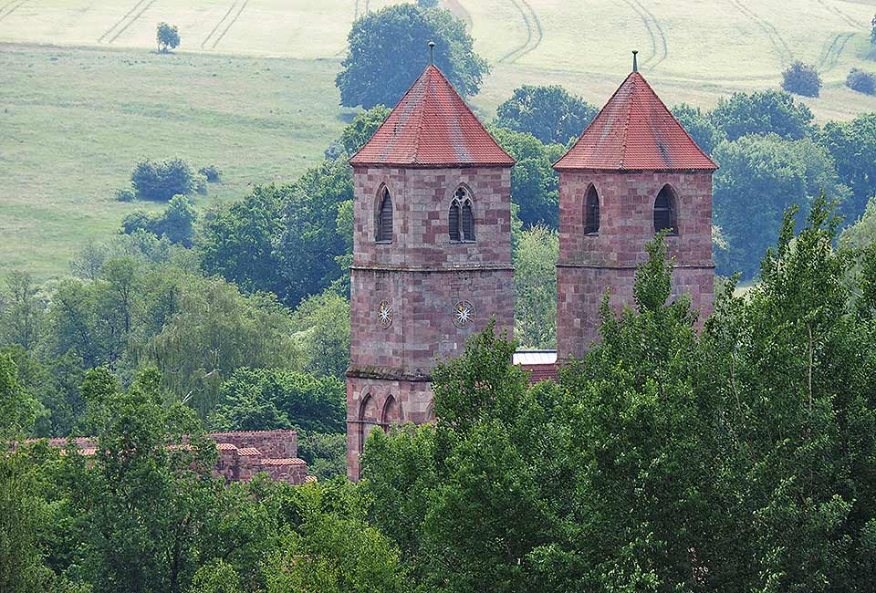 Türme des Klosters Veßra