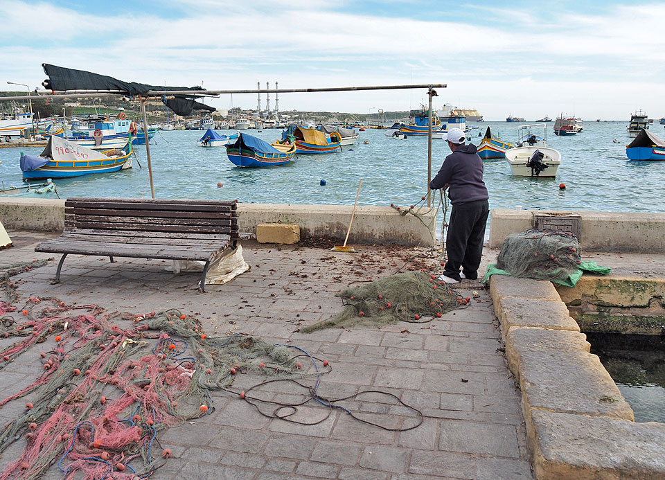 Die Fischer von Marsaxlokk sind noch ungestört